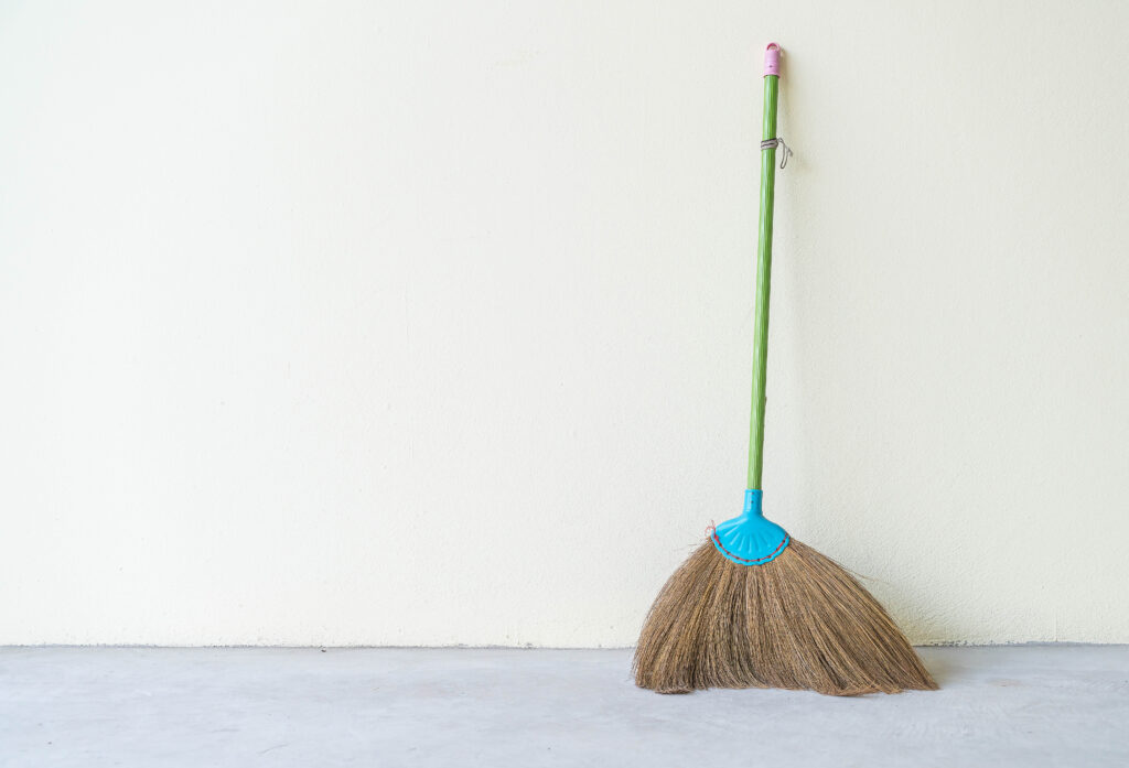 bristle broom for floor 
