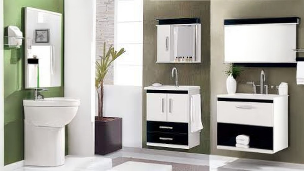 Mid Century Modern Bathroom Wall Cabinet