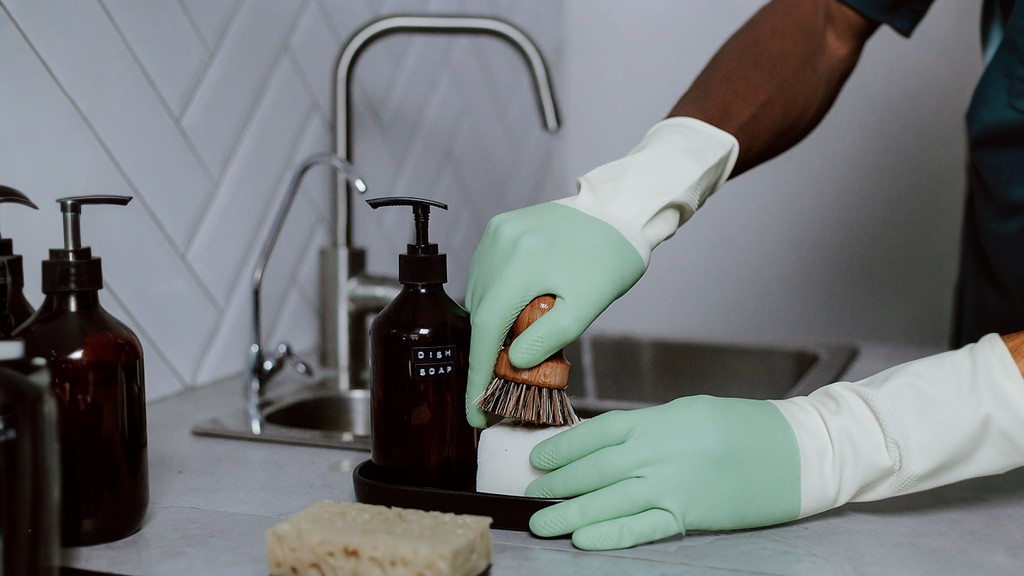 Types of Cleaning Gloves soap